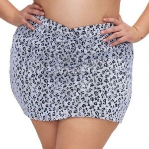 Good American Black and White Swim Skirt cover up